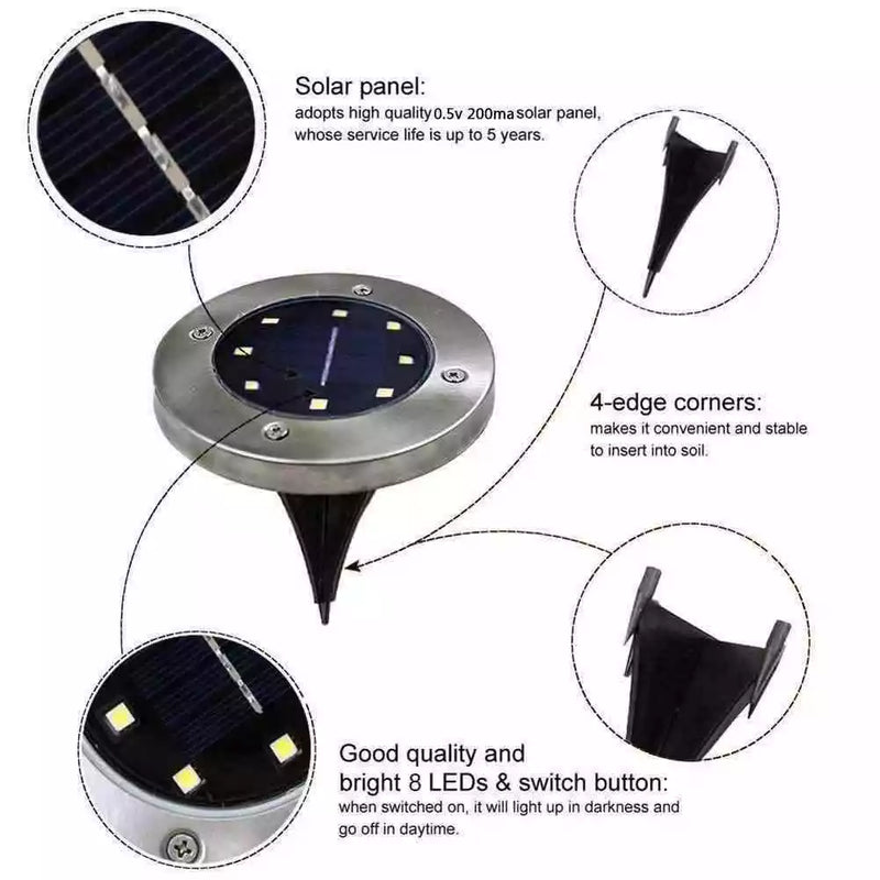 Bright Solar Ground Lights